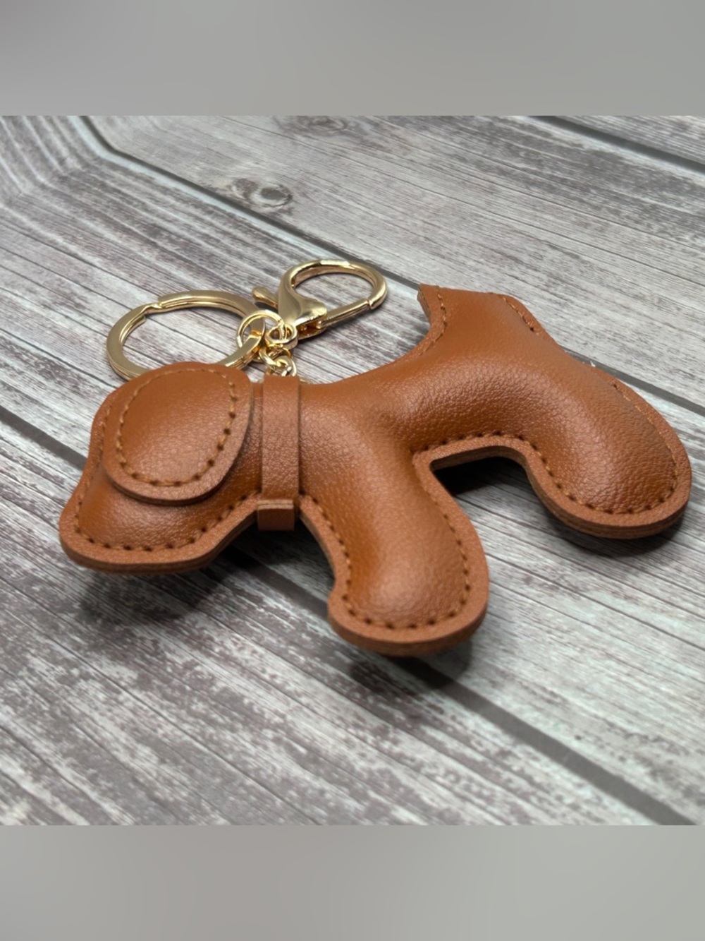 SALE❗️🐶NEW Dog Bag Charm/ Keychain Adorable Puppy Dog Tan - Picture 7 of 8